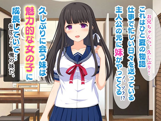 「お兄ちゃん…もっとエッチしよ？」処女の妹とラブラブ近親相姦、中出しハメまくりの夏休み性活 -