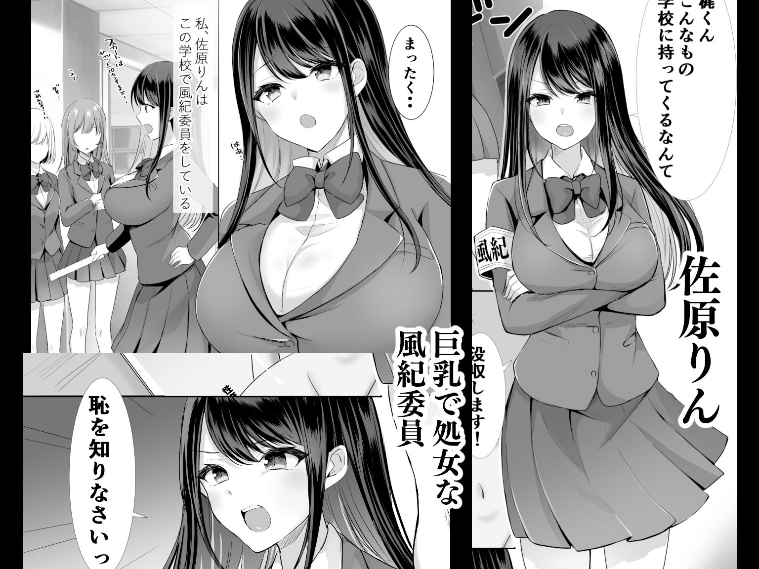 放課後はまだ帰れない ー巨乳処女風紀委員は一人Hを覗かれて‥ー -