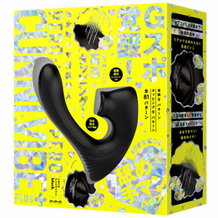 完全防水 舌舐挿入 PERO-PERO CUNNNI VIBE＋［ペロペロクンニバイブプラス］black