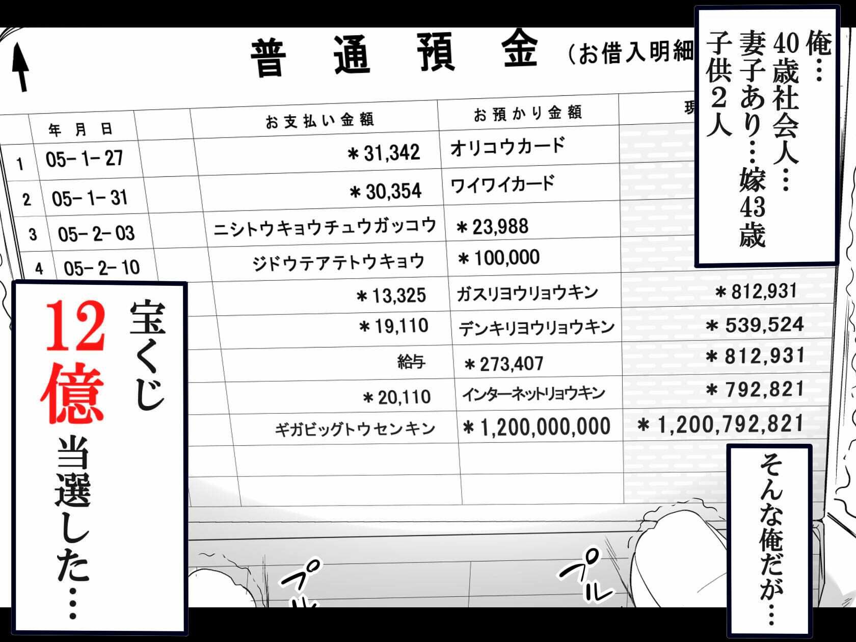 宝くじ12億当選！〜エロに全投資して、ハーレム御殿建設！！ - コミック