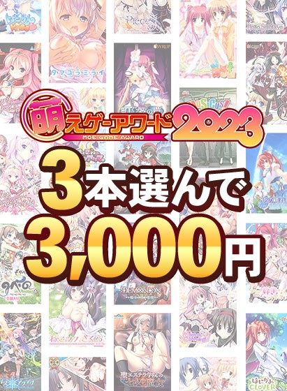 【まとめ買い】萌えゲーアワード2023記念！受賞作品3本選んで3，000円！ - アダルトPCゲーム