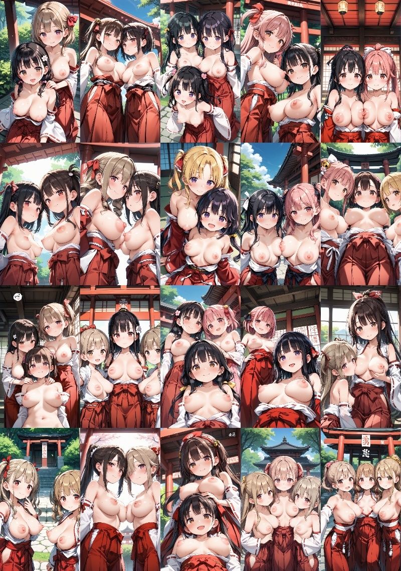 巫女さんがおっぱい丸出しにする秘密のお祭り -