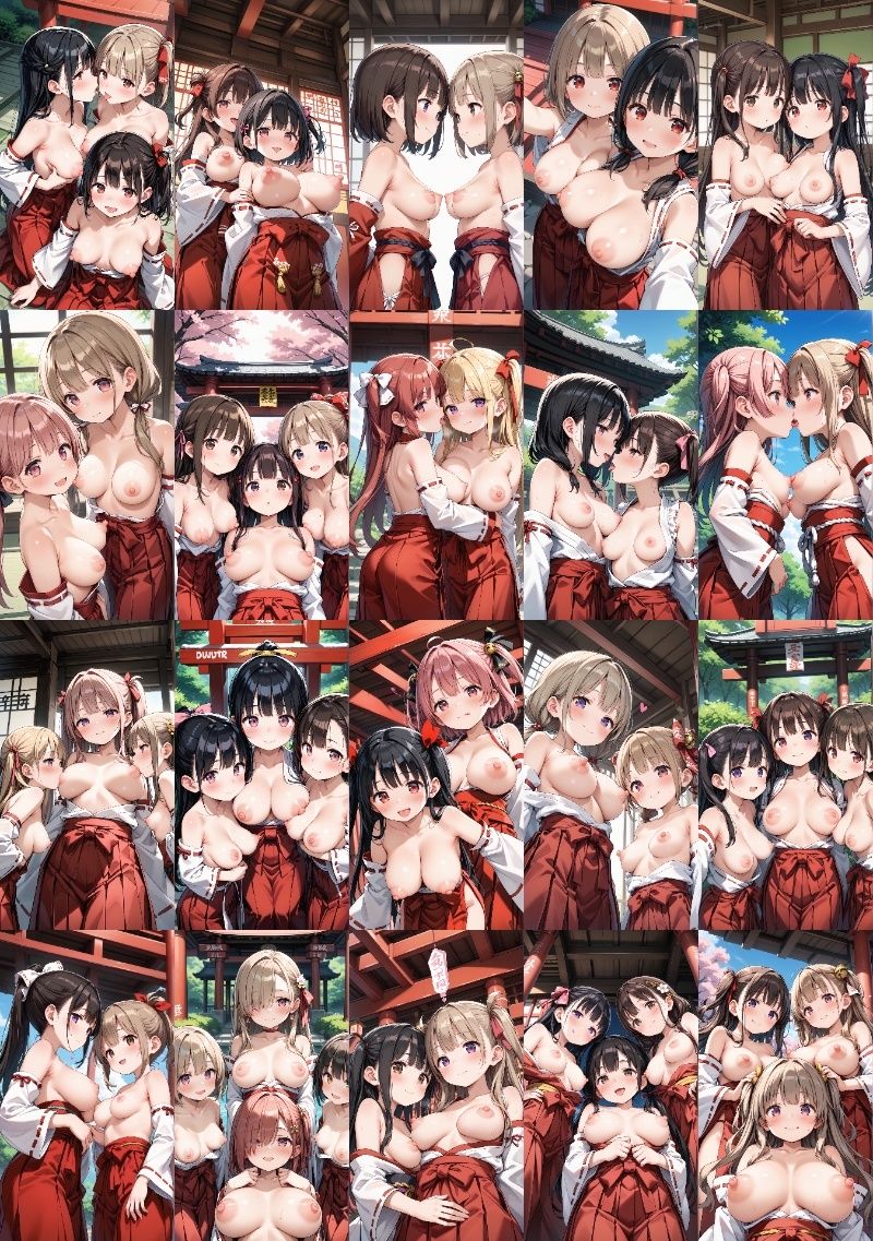 巫女さんがおっぱい丸出しにする秘密のお祭り -