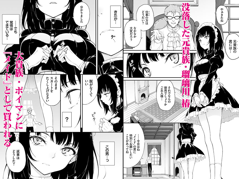 メイド教育-没落貴族瑠璃川椿-教育総集編 - コミック