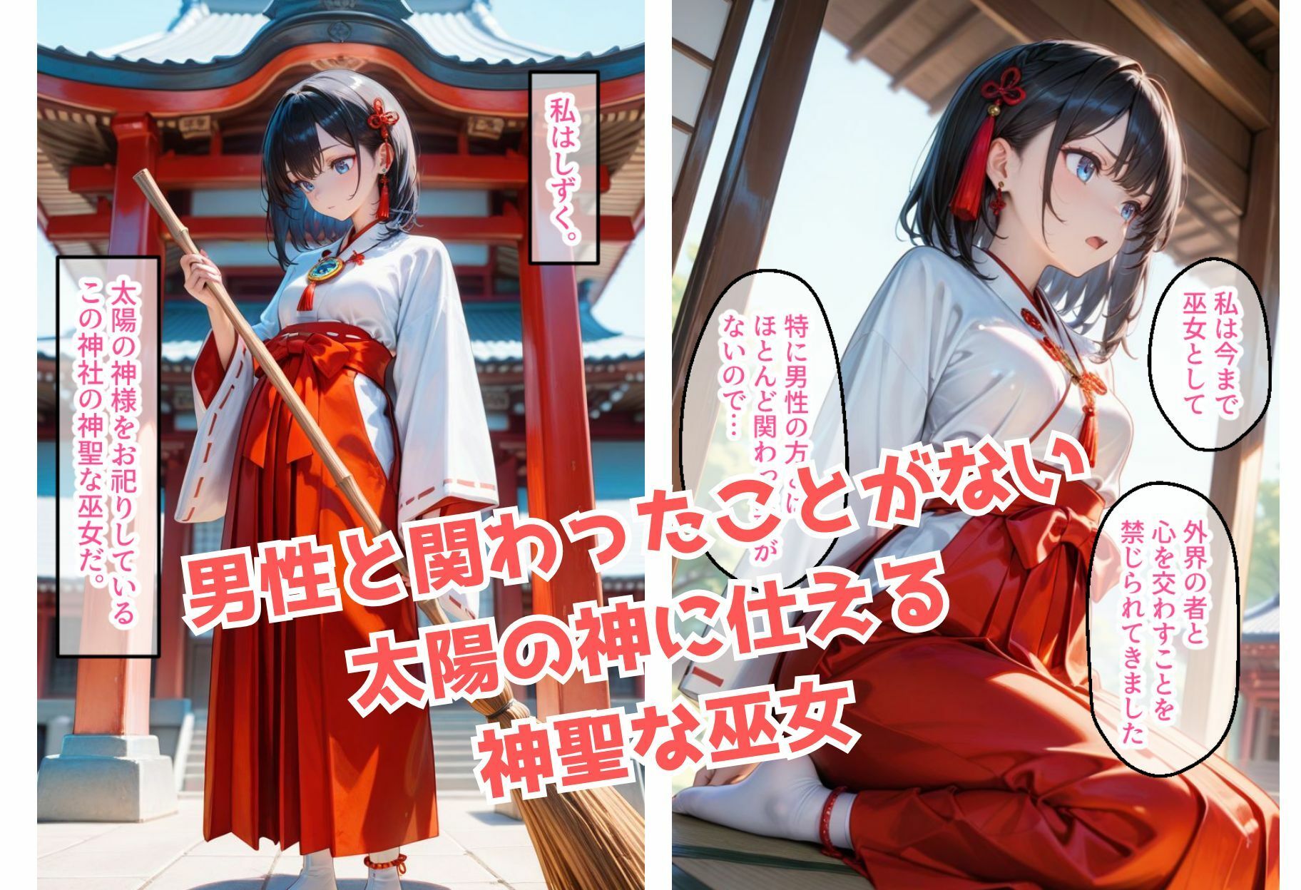 神聖な巫女がチン棒に服従した件 -